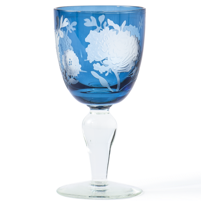 Peony Wine Glass