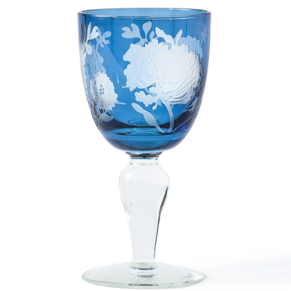 Peony Wine Glass
