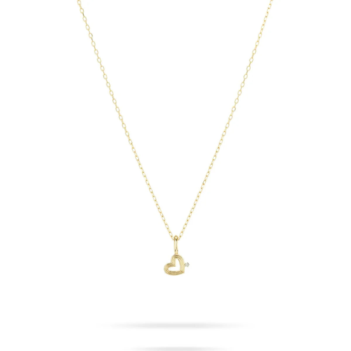 Groovy Diamond Heart Mini Charm