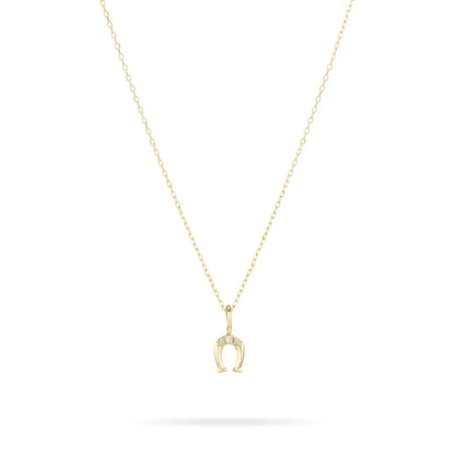 Diamond Horseshoe Mini Charm