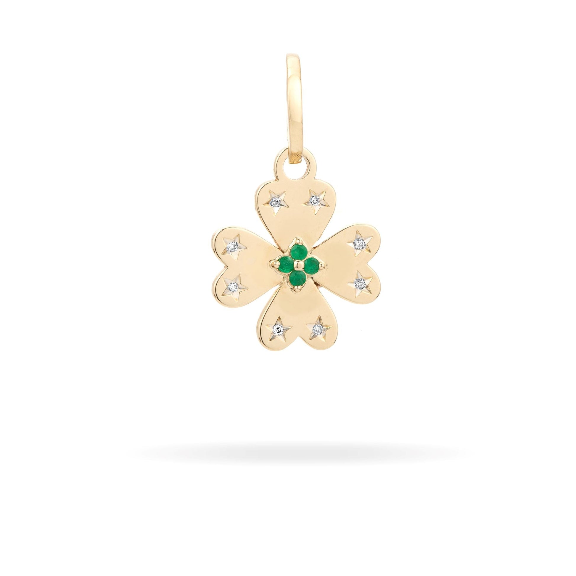 Diamond Clover Charm