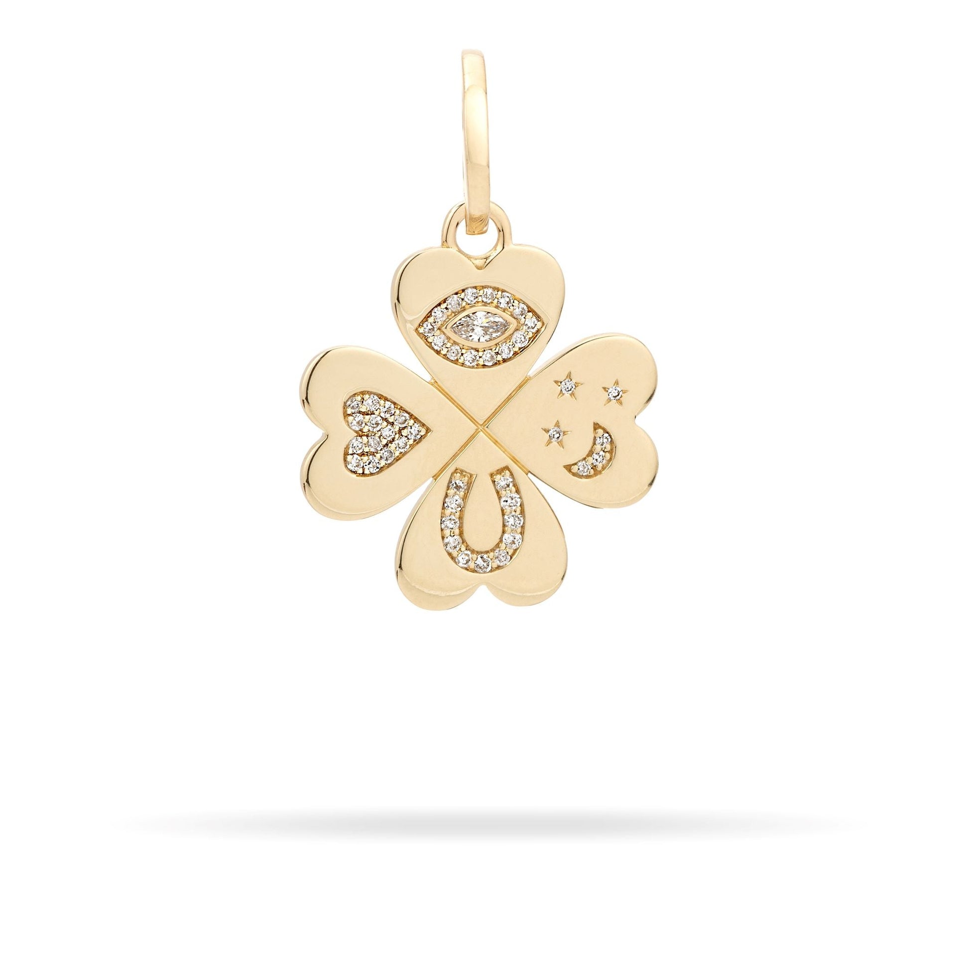 Diamond Clover Charm