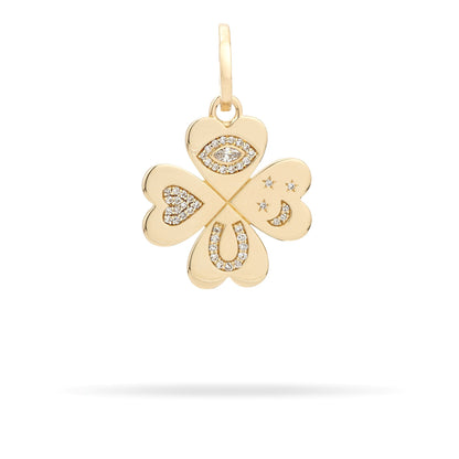 Diamond Clover Charm