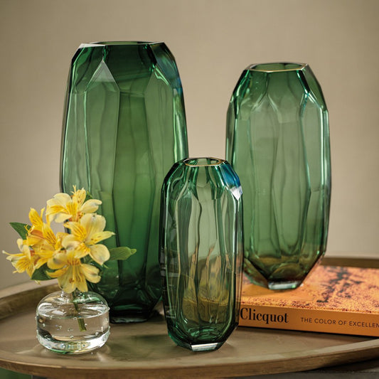 Imperial Jade Glass Vase