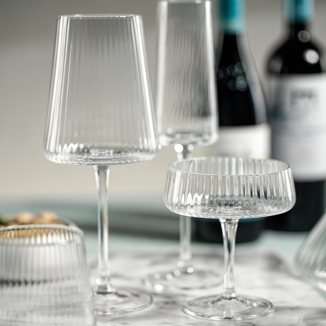 Textured Wine Glass