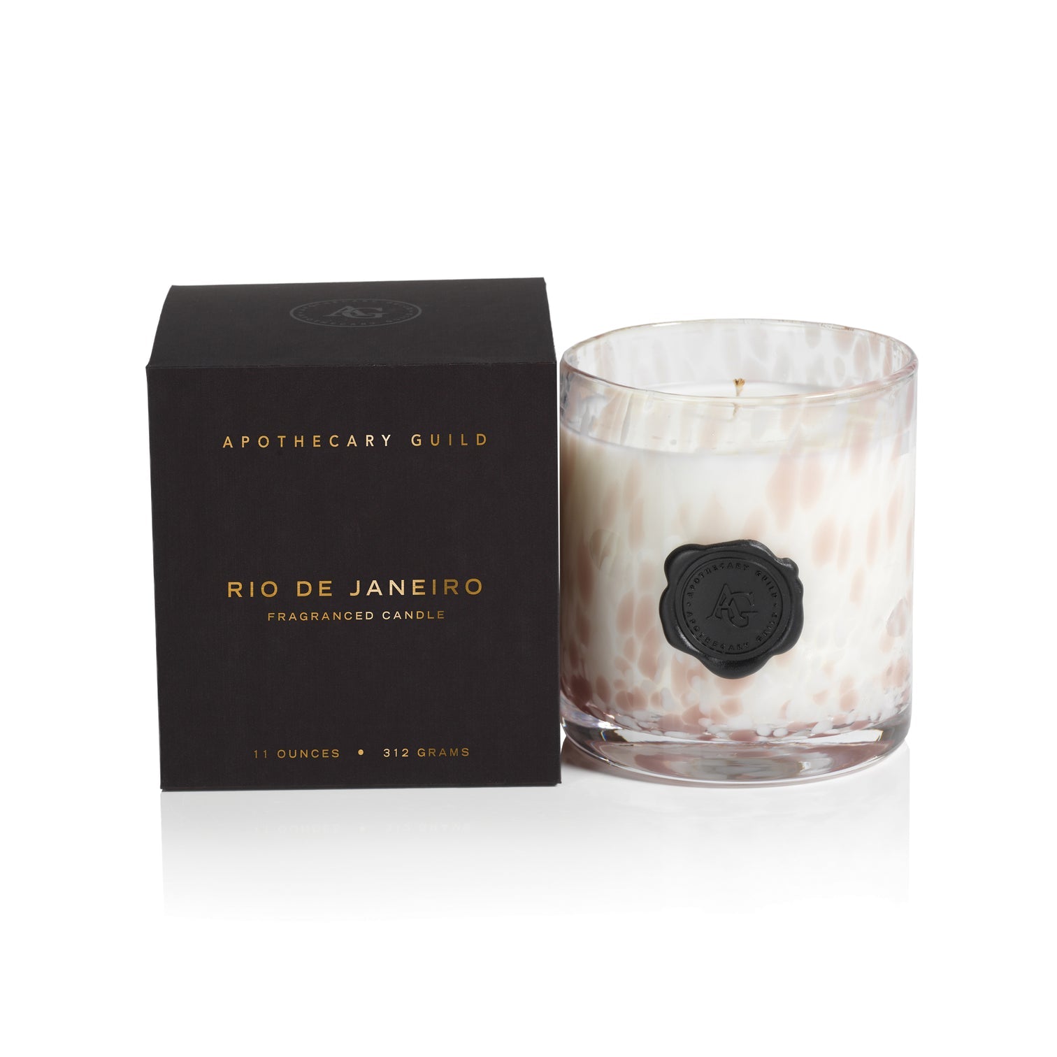 Apothecary Opal Glass Candle