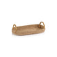 Abaca Tray with Bamboo Handles