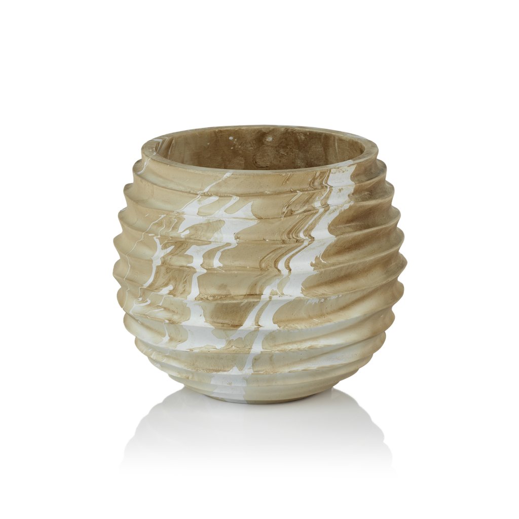 Mango Wood Cocoon Pot