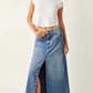 Come As You Are Denim Maxi Skirt