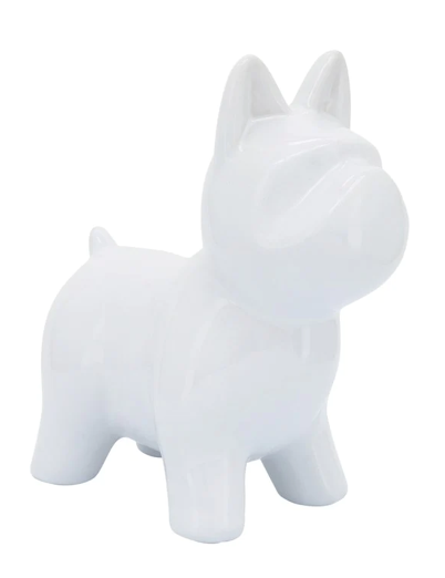 White Ceramic Dog