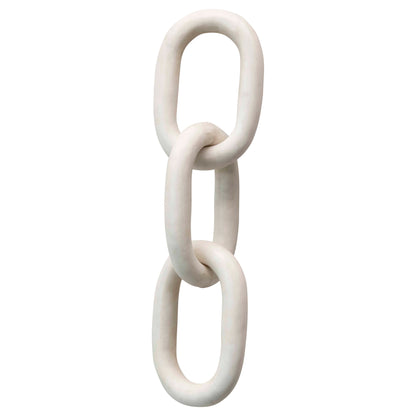 Marble Chain Link - White