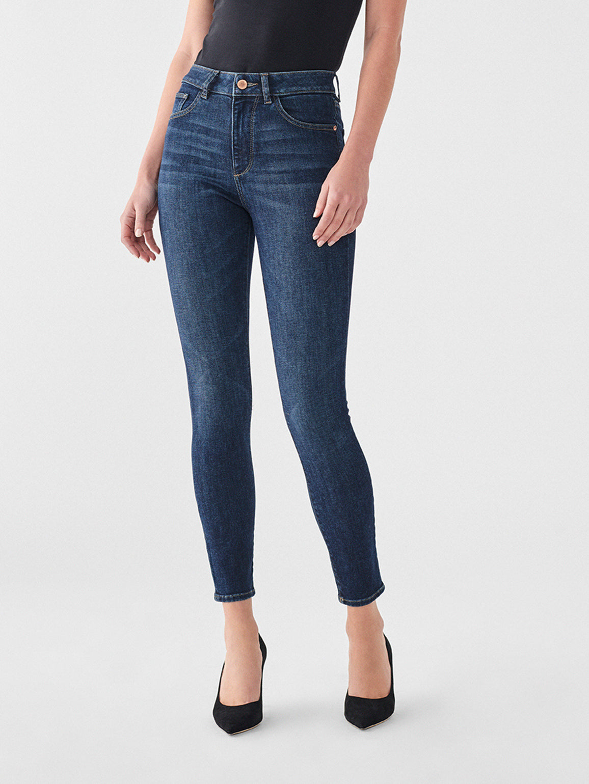 Farrow Ankle: Instaslim High Rise Skinny