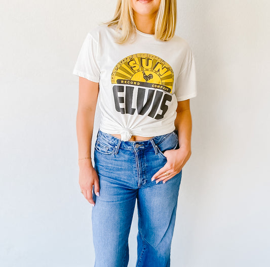 Cropped Elvis Sun Records Tee