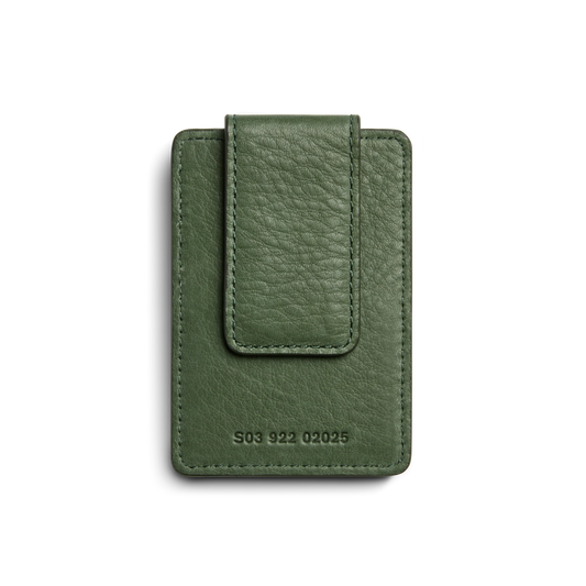 Magnetic Money Clip Card Holder - Evergreen