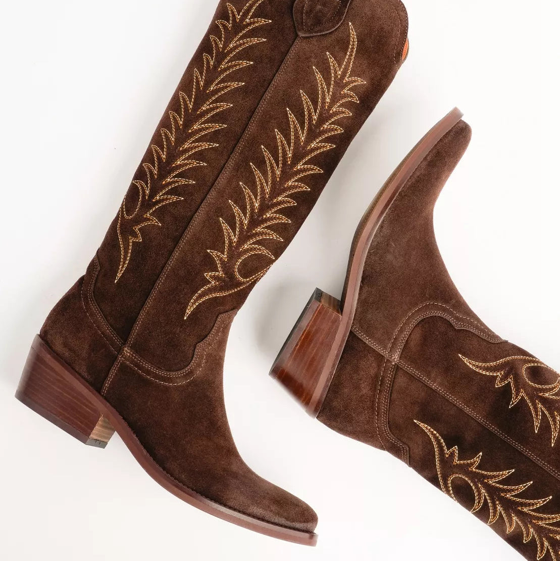  Blanca Suede Embroidered Boot
