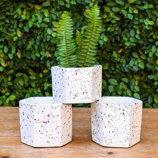 Terrazza Hex Vase - Large