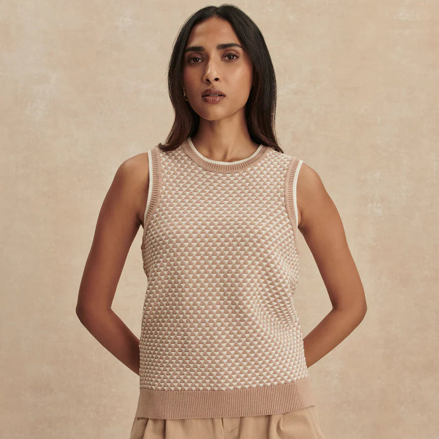 Jasmin Stitch Knit Tank