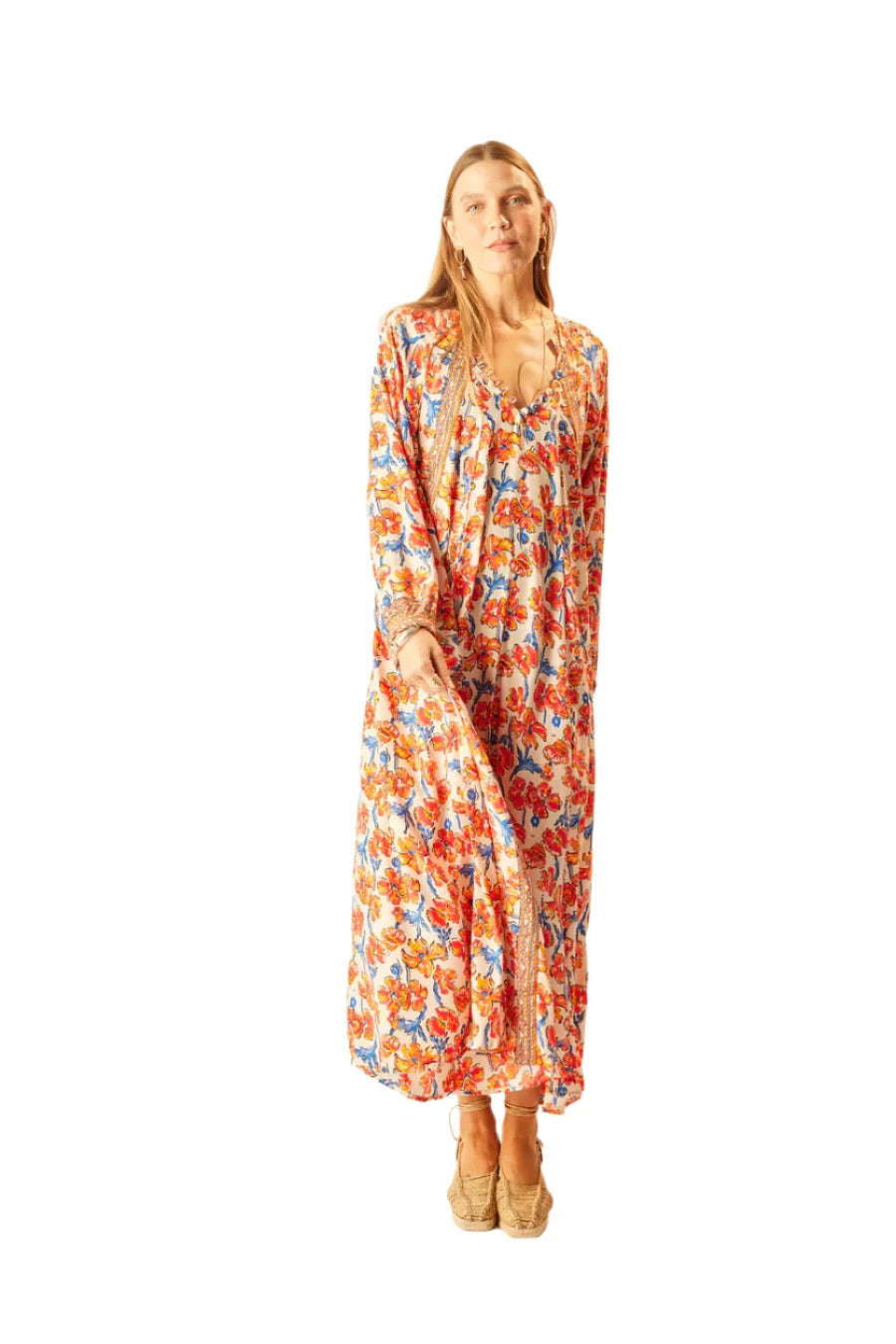 Fiore Silk Maxi Dress