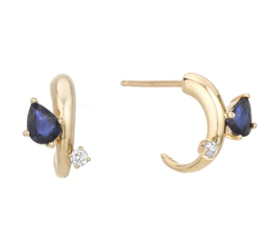 Premier Amigos Sapphire + Diamond J Hoops