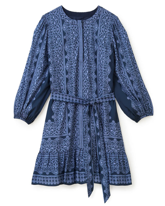 Bonnie Ls Dress - Carmel Trellis