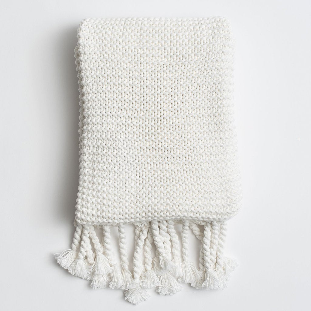 Organic Cotton Comfy Knit Throw