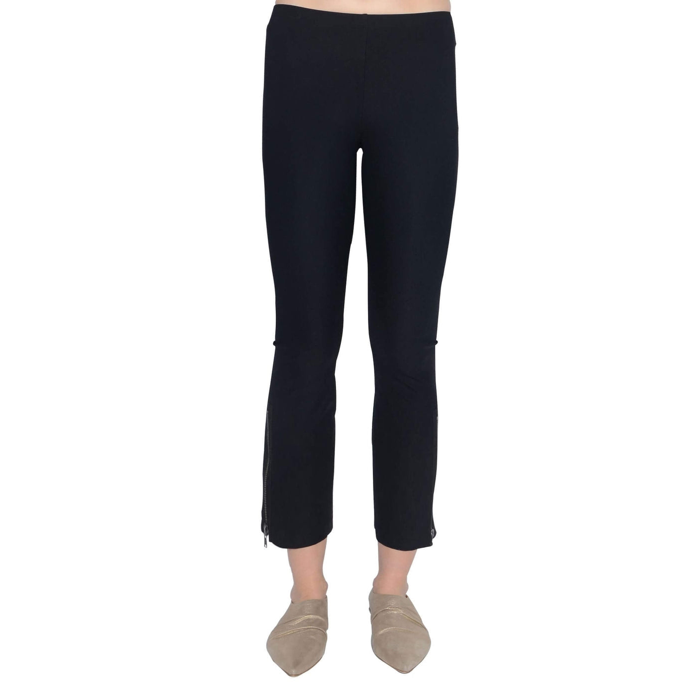 Cropped Side Zip Legging-Mitra