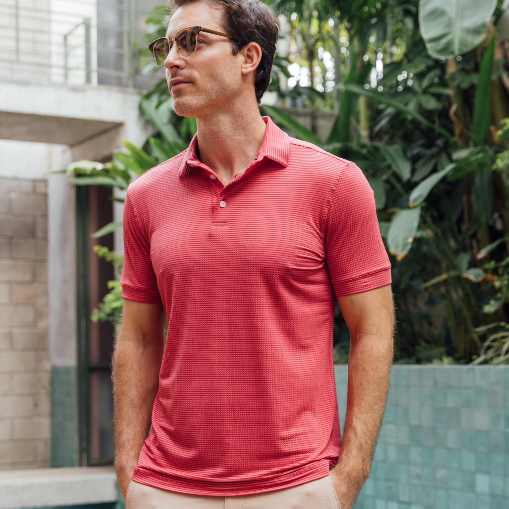 Copa SS Polo - Red Clay Solid