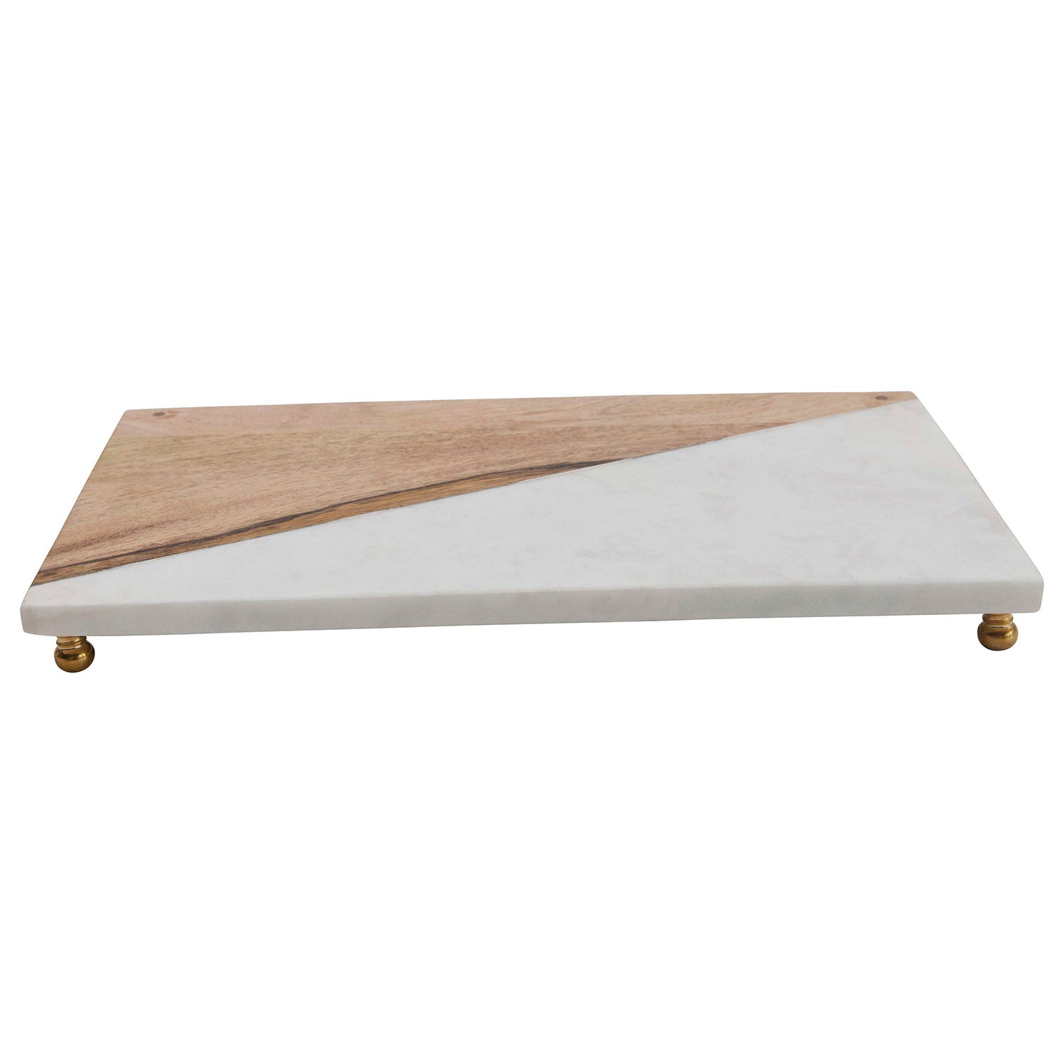 Marble and Mango Board with Brass Feet | Hearth and Soul
