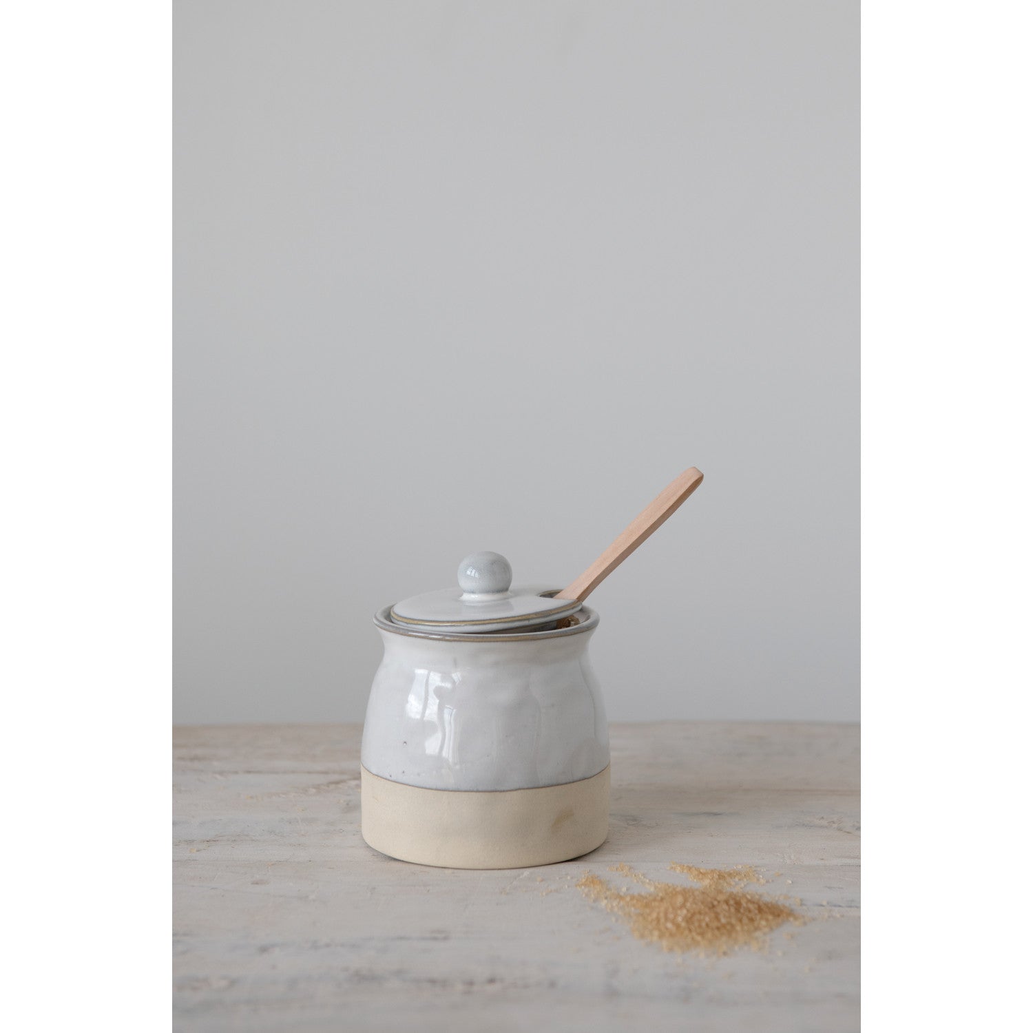 Creative Co-Op Sugar Pot with Lid and Spoon | Hearth and Soul