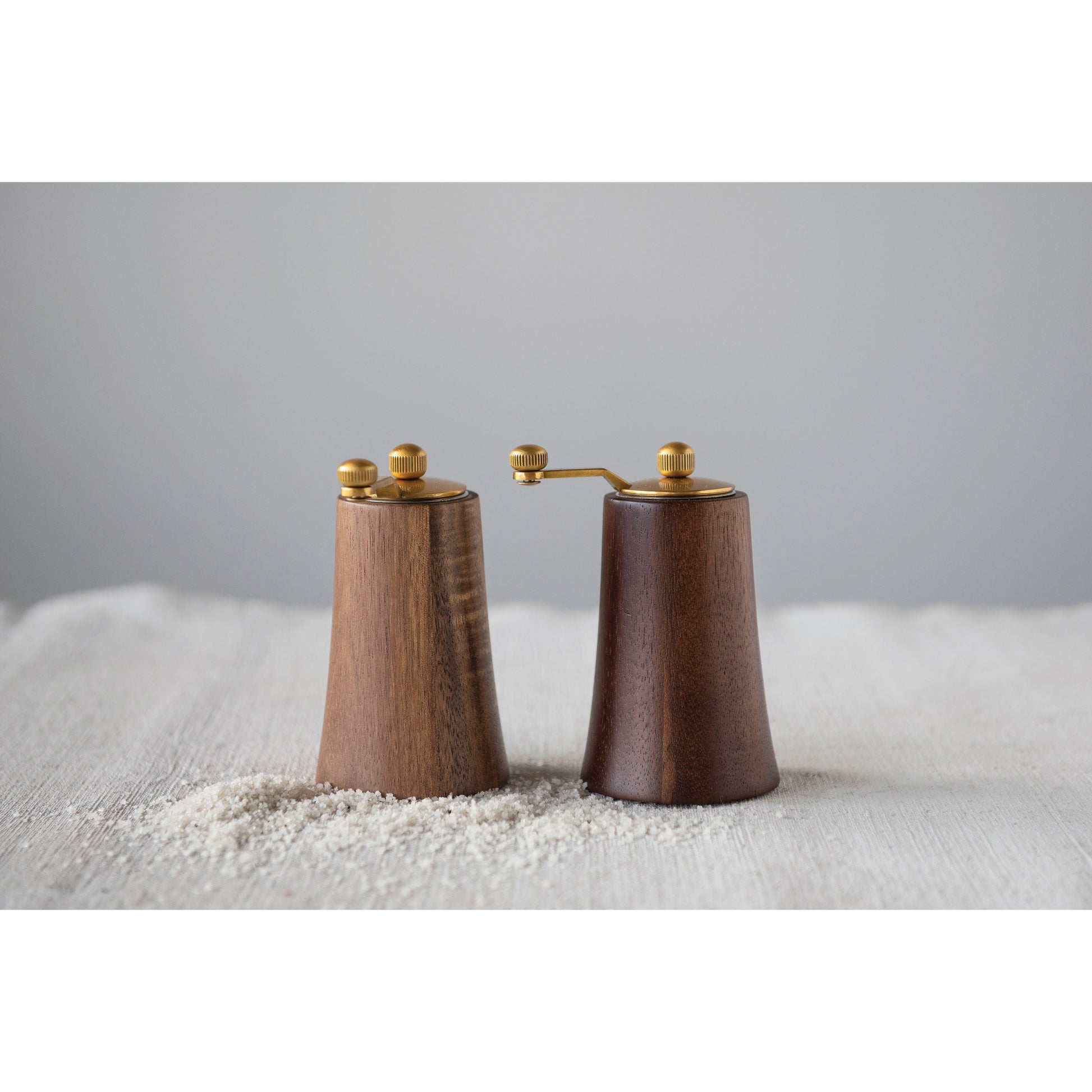 Acacia Wood Salt & Pepper Mill Set