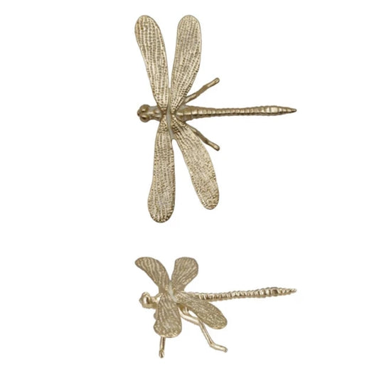 Pewter Dragonfly w/ Gold Finish
