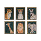 Hand-Painted Animals w/ Accessories in Acrylic Box Framed