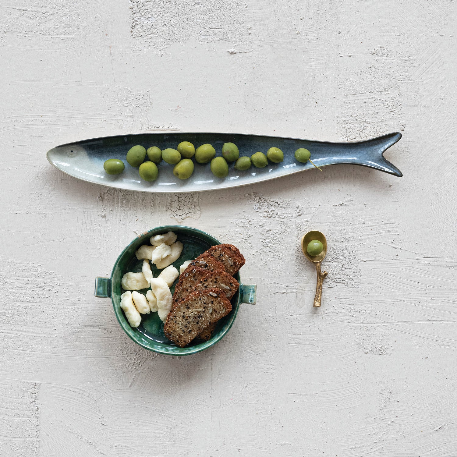 1-3/4 Cup Stoneware Baker with Handles - Green