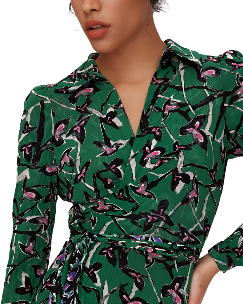 phoenix reversible mesh wrap dress DVF PHOENIX REVERSIBLE MESH WRAP DRESS