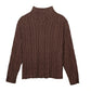 Charlie Cable Knit Sweater | Chocolate - O/S