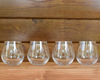 Stemless Wine Glasses - Set of 4