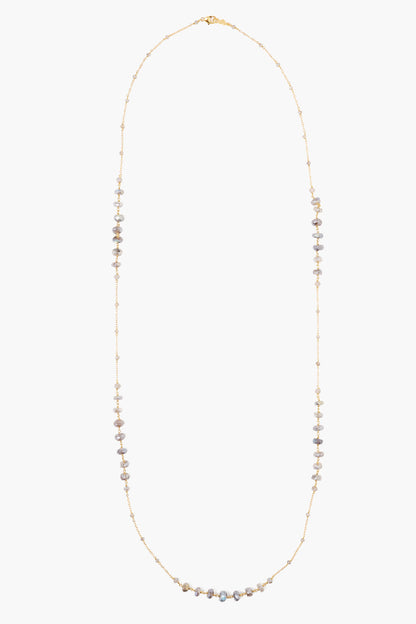 Long Graduated Bead Necklace