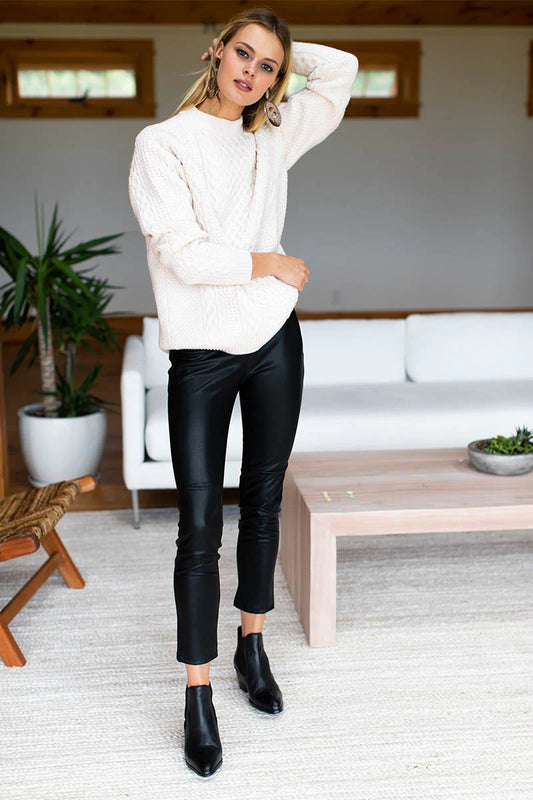 Vegan Leather Legging