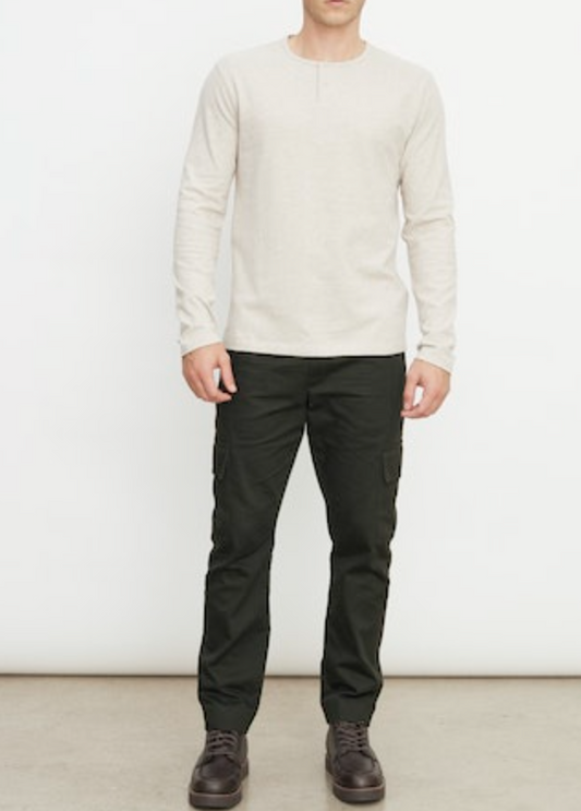 Sueded Jersey L/S Henley