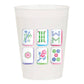 Mahjong Tiles Frosted Cups - Mahjong