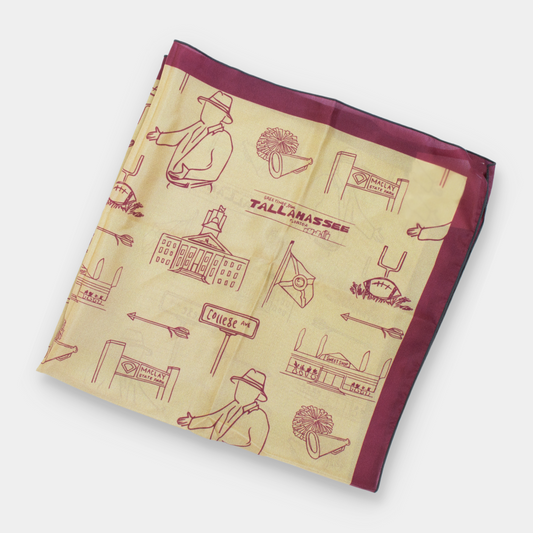 Tallahassee Toile Silk Scarf