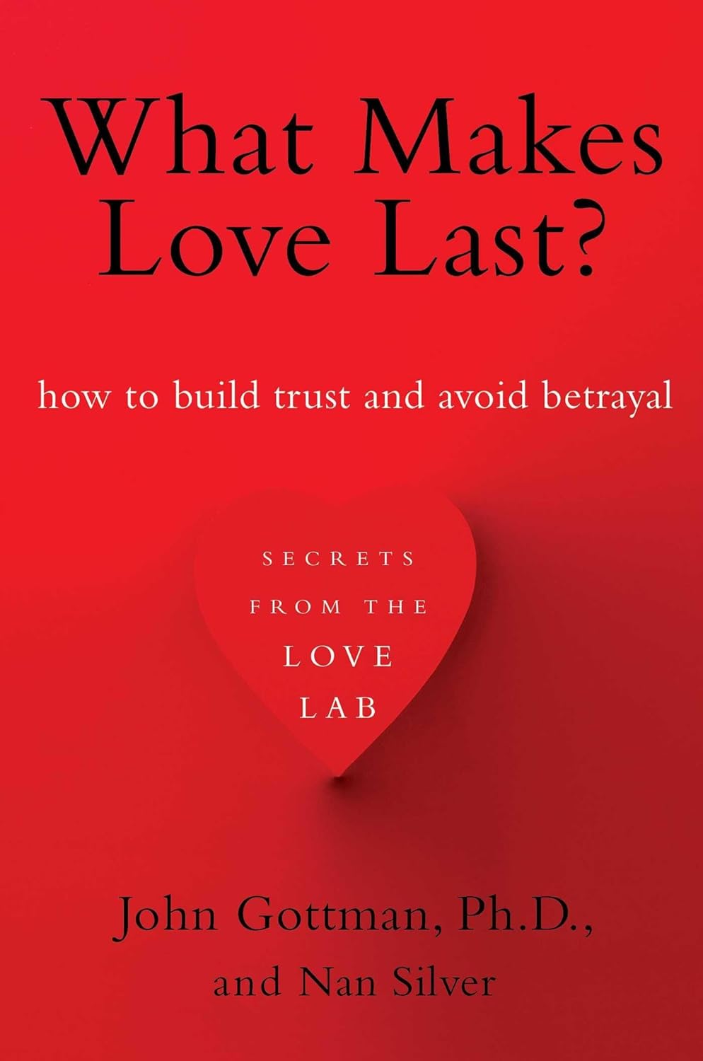 What Makes Love Last?
How to Build Trust and Avoid Betrayal 
by John Gottman