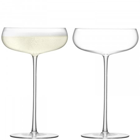 Wine Culture Glasses - Champagne Saucer - Set of 2