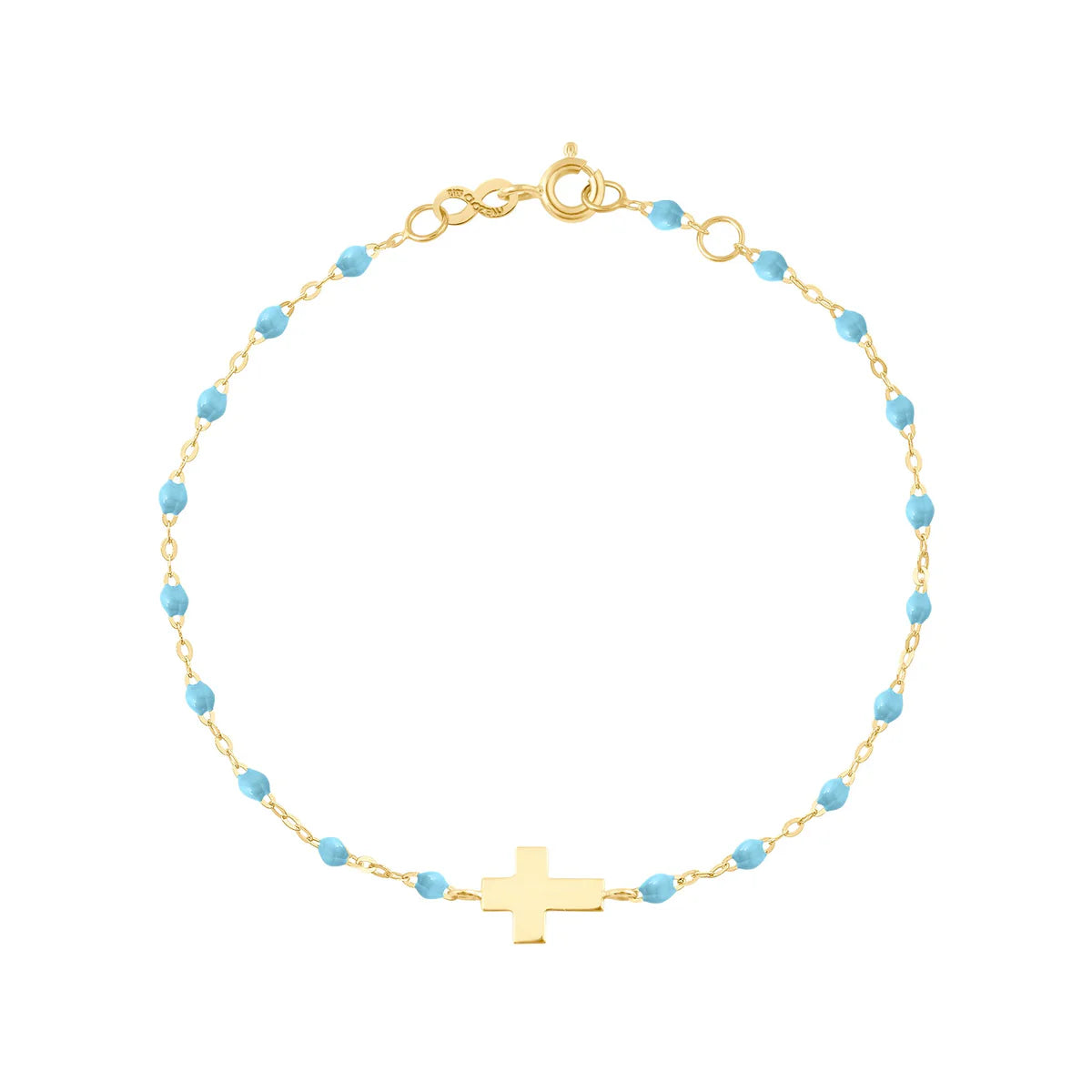 Classic Cross Bracelet - 6.7" YG