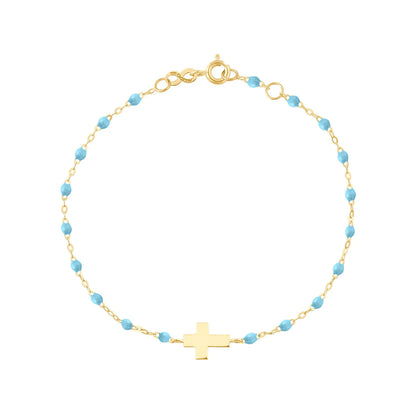 Classic Cross Bracelet - 6.7" YG