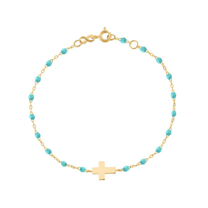 Classic Cross Bracelet - 6.7" YG