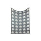 Elephant Love Blanket - Natural/Grey