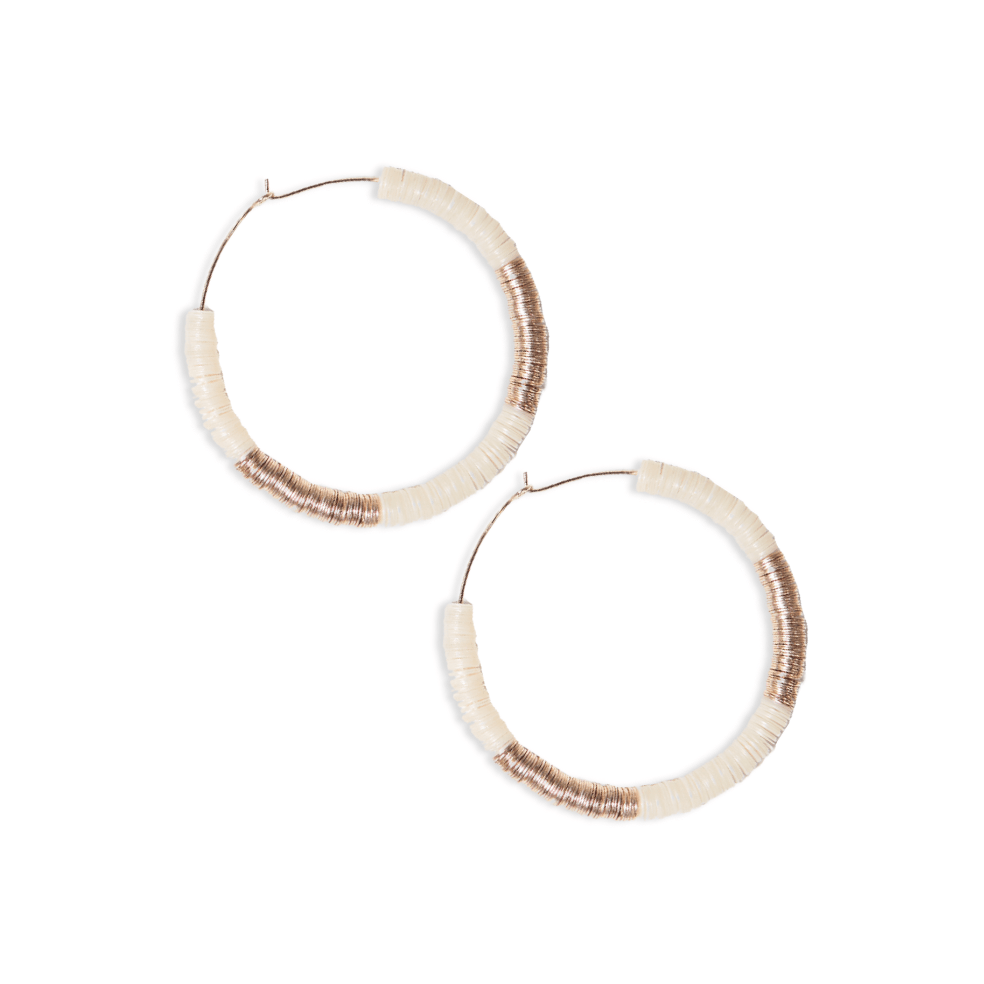 Hannah Two Color Hoop Earrings