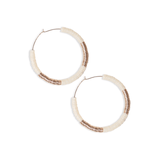 Hannah Two Color Hoop Earrings