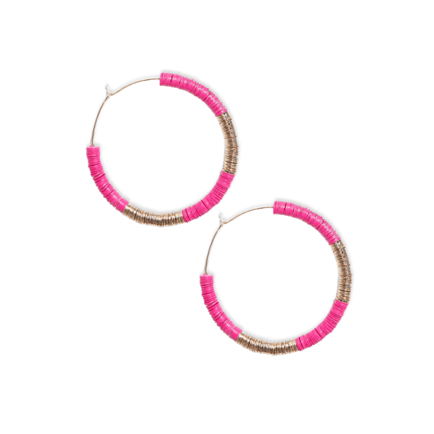 Hannah Two Color Hoop Earrings